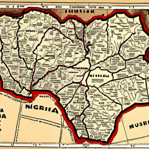 **Image Prompt 1**: "A historical map of Nigeria in 1967, highlighting ethnic groups such as the Biafrans, Muslims, and Christians, with visual representations of cultural differences including language, religion, and traditions."
