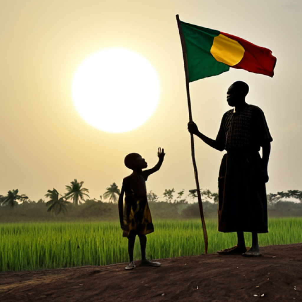 비아프라 전쟁 관련 영화 - **Image Prompt 1: The Fading Symbol of Biafran Hope**
    A powerful and somber image of the Biafran...