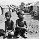 Home 16 비아프라 전쟁 주요 인물 - **Prompt for suffering and resilience of Biafran children:**
"A poignant, high-resolution, docum...